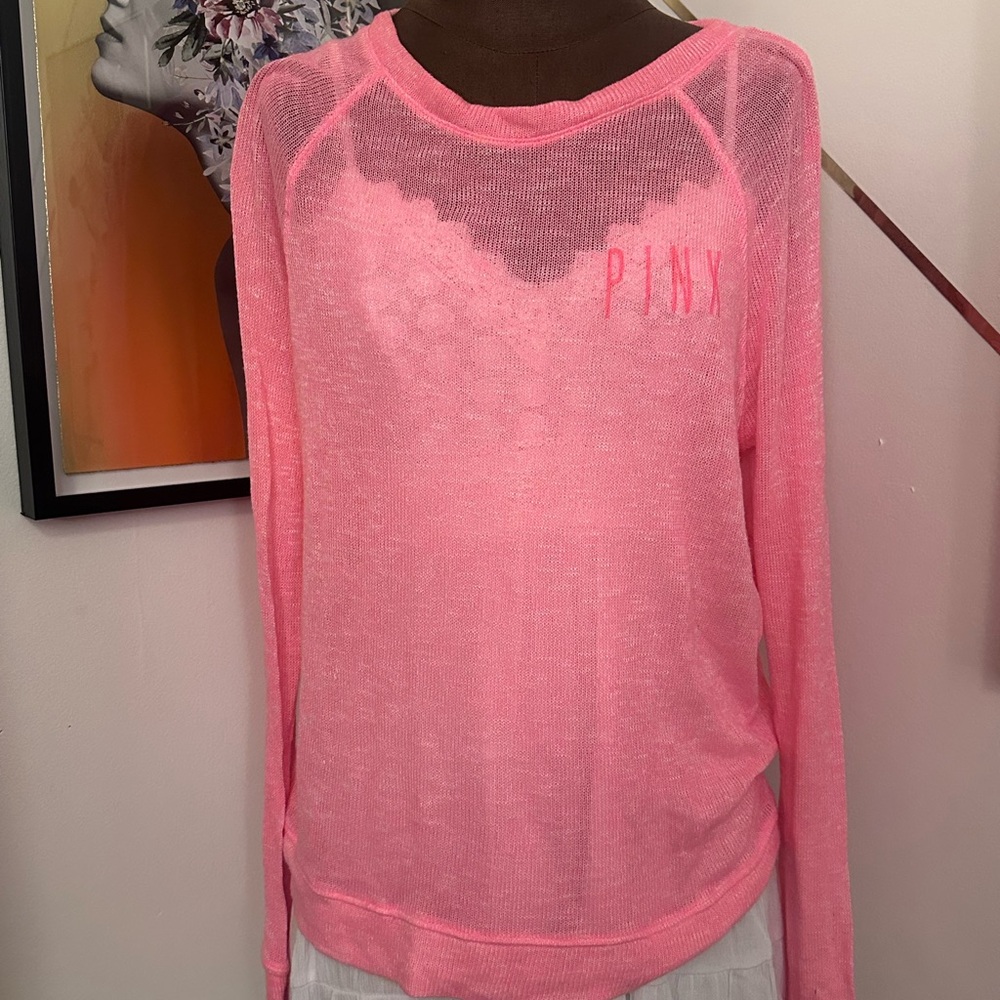 Victoria's Secret PINK Sheer Long Sleeve Top